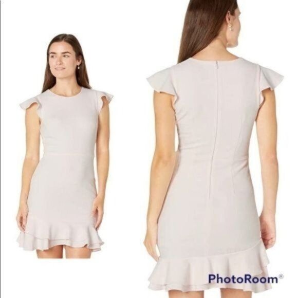 Sage Ruffle Sleeve Midi Dress. NWT - Picture 2 of 11